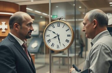 Welcoming Evil Russians with Open Arms and a Cyrillic Clock Face