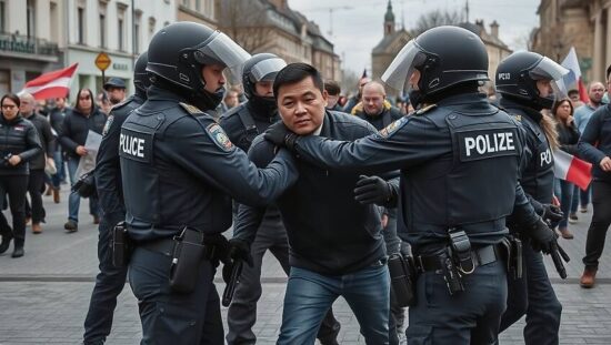 Police Brutality Rocks German Protest