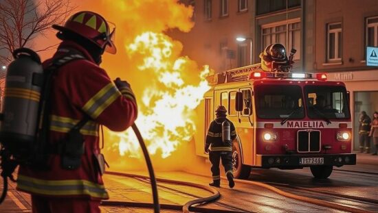 Burning Ambitions: Berlin Fire Department's Mixed New Year's Eve
