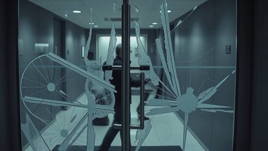 Refugee's Stone Attack on Ministry of the Interior!