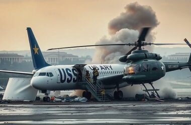 Helicopter and Plane Collide in DC Skies, Leaving a Trail of Chaos!