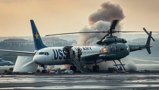 Helicopter and Plane Collide in DC Skies, Leaving a Trail of Chaos!