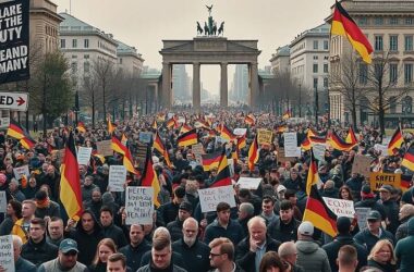 100,000 in Berlin as Right-Wing Crackdown Fears Spark Nationwide Protests!