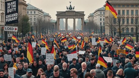 100,000 in Berlin as Right-Wing Crackdown Fears Spark Nationwide Protests!