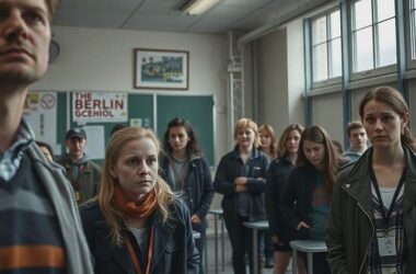 Police Patrols After School's Descent into Chaos