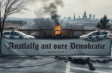 Left-Wing Extremists Torch 23 Police Cars in Munich