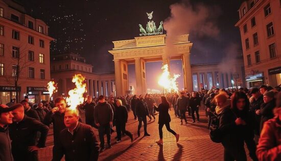 BERLIN BURNS: New Year's Mayhem in the German Capital!