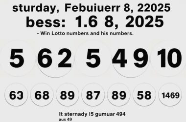 6 aus 49 Lottery Numbers Revealed!
