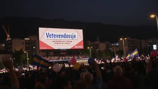 Vetevendosje Storms to Victory in Landslide Election!