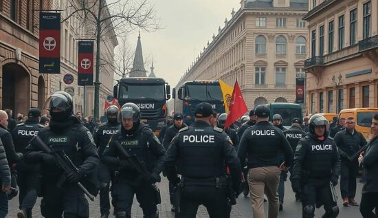 Right-Wing March Collides with Antifa on Anniversary of Allied Bombing