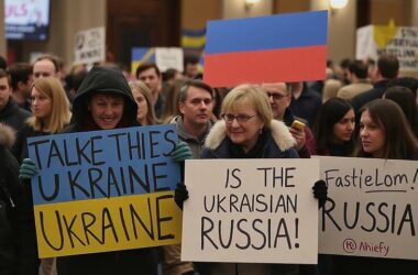 Thousands Unite Against Russia in Shadow of Security Conference
