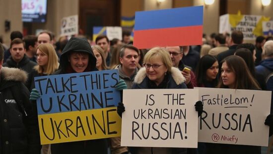 Thousands Unite Against Russia in Shadow of Security Conference