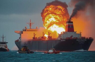 BREAKING: Russian Oil Tanker ROCKED by Twin Explosions off Italy's Coast - Was it a Terror Attack?