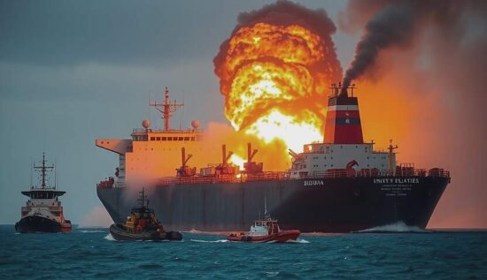 BREAKING: Russian Oil Tanker ROCKED by Twin Explosions off Italy's Coast - Was it a Terror Attack?