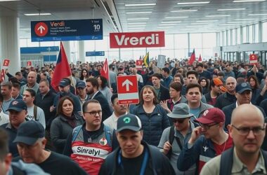 Flight Frenzy: Germany's Air Traffic in Freefall as Verdi Union Grounds Major Airports