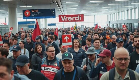 Flight Frenzy: Germany's Air Traffic in Freefall as Verdi Union Grounds Major Airports