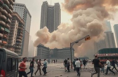 7 Quake Rocks Thailand, Skyscraper in Freefall!