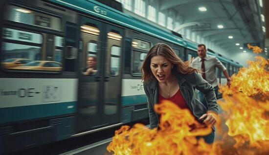 TRAM TERROR: Man Sets Woman Ablaze on Moving Train in Shocking Attack