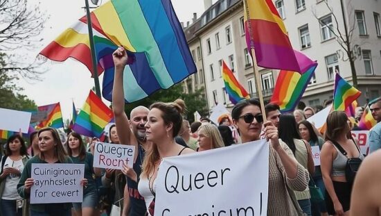 Thousands March Against Patriarchy and Gaza Strip Violence