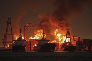 Trump's 'Atomic Trade War' Sparks Global Economic Collapse" 2. "Economic Showdown: Trump's Tariffs Could Ignite Global Recession" 3. "World in Chaos: Trump's Tariffs Ignite Global Economic War