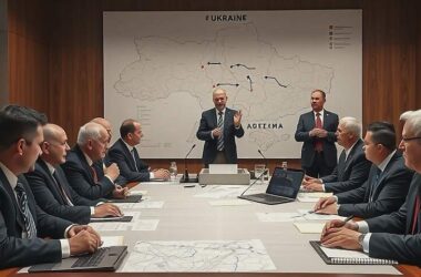 Ukraine Supporters Gather at NATO HQ for War Footing Prolongation