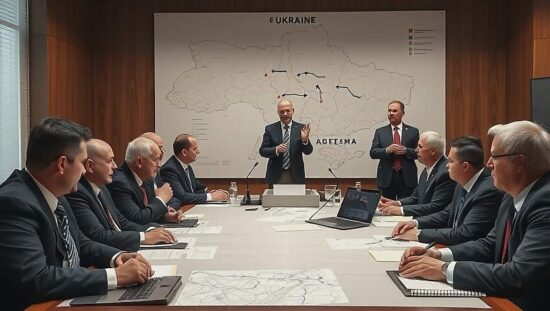 Ukraine Supporters Gather at NATO HQ for War Footing Prolongation