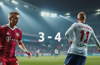 Bayern Munich narrowly misses out on Bundesliga title after thrilling draw in Leipzig.