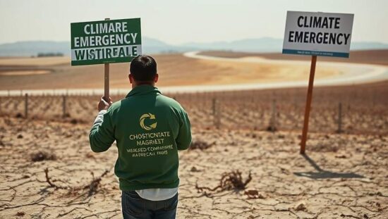 Emergency Program Now!" demands Green Leader