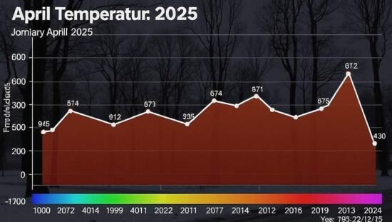 April 2025: Second Warmest on Record, Paris Climate Agreement Goal in Jeopardy