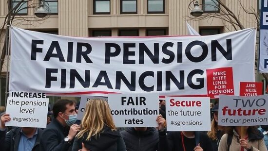 Unions Demand More for a Secure Old Age