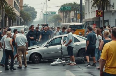 Car Plows Into Los Angeles Crowd Injuring Many