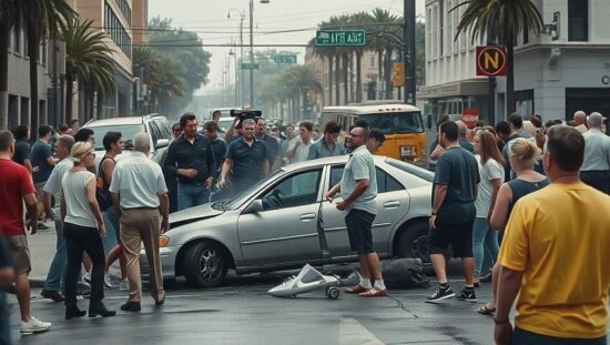 Car Plows Into Los Angeles Crowd Injuring Many