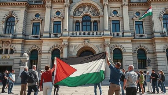Berlin Leftists Push for Palestinian Flag Display