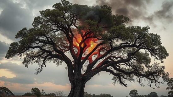 Lightning Kills Millions of Trees Yearly