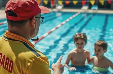 Lifeguards Scold Careless Parents