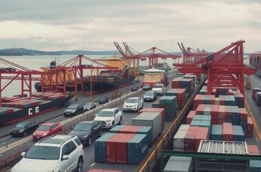 German Exports Rise Imports Surge