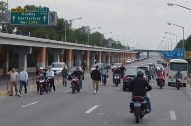 Climate Protesters Halt Highway Near Munich