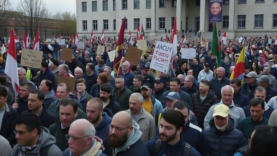 Protests Surge Near German Foreign Ministry