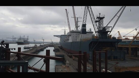 Drone Activity Hits Submarine Yard