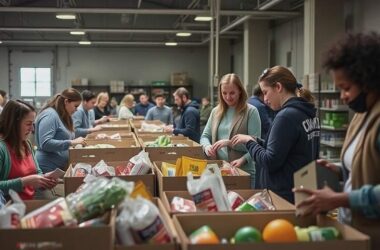 Food Banks See Volunteer Surge