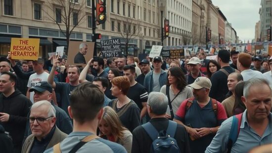 Clashes Erupt as Police Face Protests