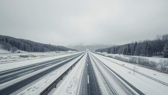 Autobahn Ready for Winter Blast