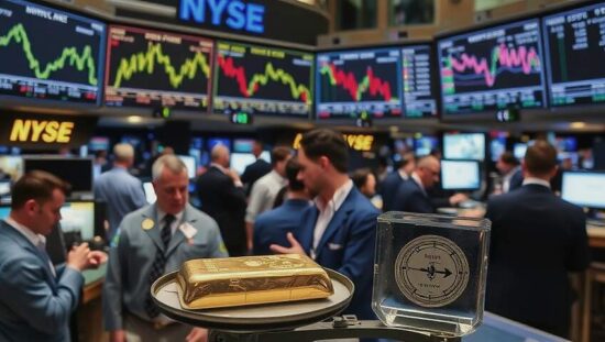 U.S. Markets Slide as Gold Falls Below Resistance