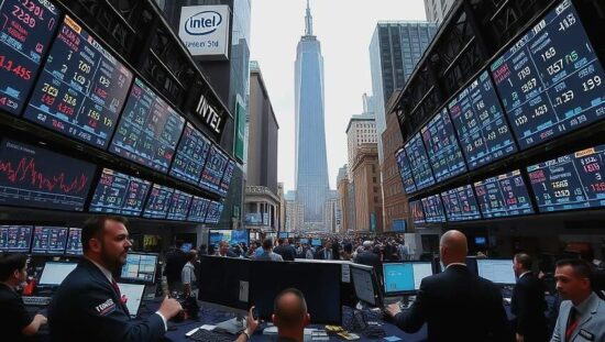 US Markets Split as Intel Numbers Fail to Impress Investors