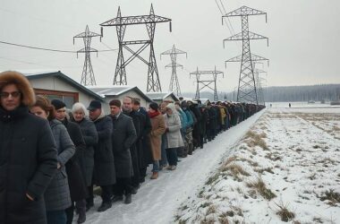 Ukrainian Refugees Flee Power and Water Shortages Sparked by Russian Attacks and Cold Wave