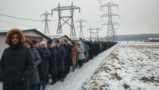 Ukrainian Refugees Flee Power and Water Shortages Sparked by Russian Attacks and Cold Wave