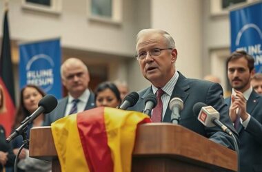 Germany’s Left Criticizes Planless Use of Special Fund Amid Downgraded Growth Forecast