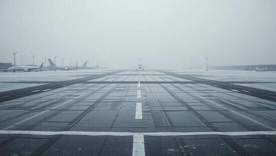 Berlin Airport BER Grounded by Severe Frost and Ice Rain No Flights at Dawn