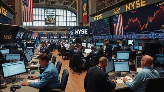 US Markets Rise on Tuesday as Gold Slumps