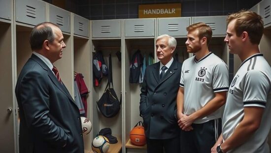 Merz Visits German Handball Locker Room to Congratulate Players After Euro Final Loss